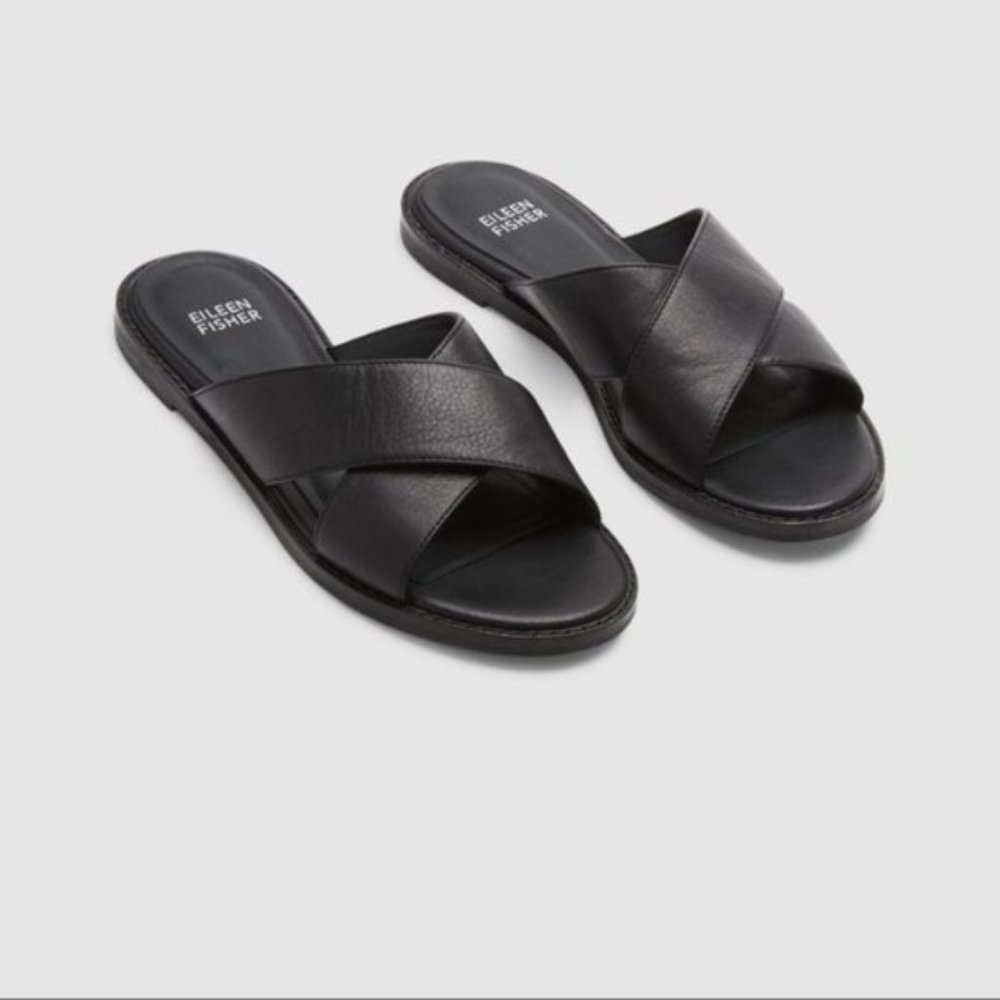 Eileen Fisher | Cape Crossover Leather Sandal